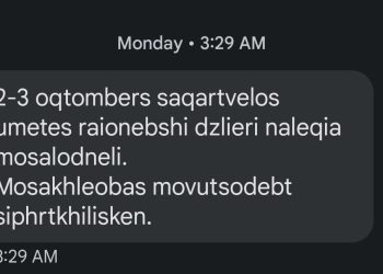 “თქვენი დედები მოვ@@ან, “პროსტა” ძლიერი წვიმაა და მიაგდეთ ხო? აგერ, ძმაო, მე სმს მოგწერეო?” – რა შეტყობინება დაეგზავნა მოსახლეობას