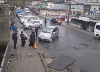 ოზურგეთი დაიტბორა (ვიდეო)