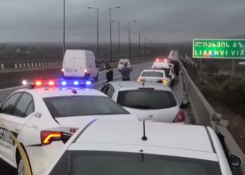 ავტობანზე, 10 წუთის შუალედით, 3 ავარია მოხდა