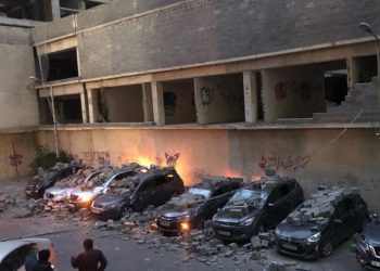 მარიჯანის ქუაჩაზე ქარმა მშენებარე კორპუსიდან სამშენებლო ბლოკები გადმოყარა