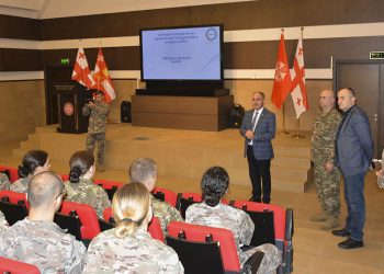 დავით ნარმანიამ საქართველოს ეროვნული თავდაცვის აკადემიის იუნკერებს  სემეკის საქმიანობა გააცნო