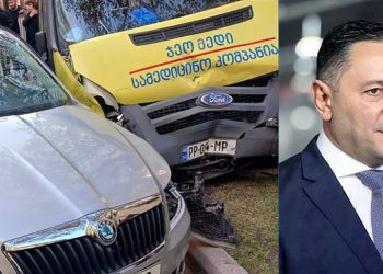 “საგიჟეთში ვცხოვრობთ, ბასლაინზე სასწრაფოს მანქანას შეეჯახა პოლიციის შკოდა” – ფოტოები