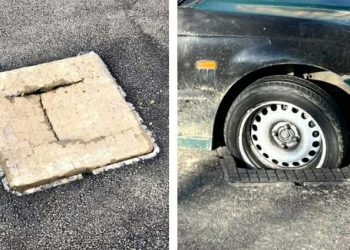 “ლუქებია თუ ხაფანგები?”; “სხვა ჭებიც ბეწვზეა, ვინმე არ ჩავარდეს” – ფოტო