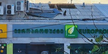 “ევროპროდუქტის ფილიალს ქარმა გადააძრო სახურავი, მიაქციეთ ყურადღება” – ფოტო