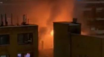 მოსკოვში ელექტროაღჭურვილობის საწარმო იწვის