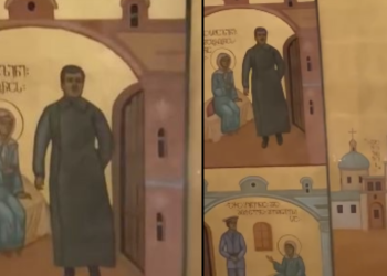 სტალინის ხატი სამების საკათედრო ტაძარში