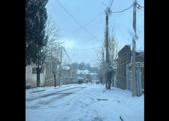 დიდთოვლობის გამო თელავში მუნიციპალური ტრანსპორტი გაჩერდა