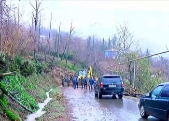 ძლიერი წვიმის გამო ვანის მუნიციპალიტეტში მეწყრული კერები გააქტიურდა