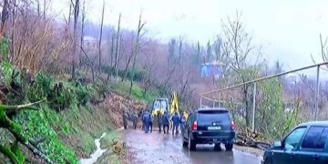 ძლიერი წვიმის გამო ვანის მუნიციპალიტეტში მეწყრული კერები გააქტიურდა