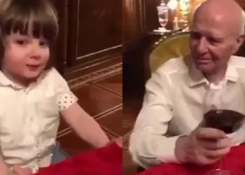 ასლან აბაშიძე 85 წლის ასაკში? – ვიდეო პატარა შვილთან ერთად