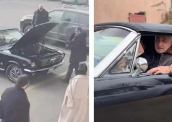 (ვიდეო) – მამუკა ხაზარაძის “მუსტანგს” ცეცხლი გაუჩნდა – “გადავრჩით, ვაგრძელებთ”