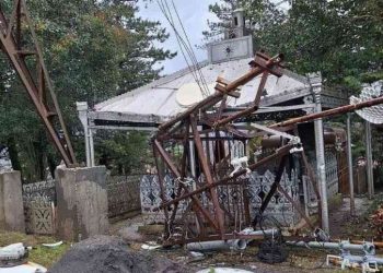 9 აპრილს დაღუპული აზა ადამიას საფლავს ანძა დაეცა – მარტვილი