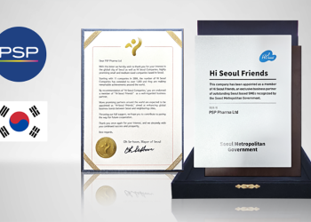 კორეელ პარტნიორებთან წარმატებული თანამშრომლობის ჯილდო „Hi Seoul Friends” და ქალაქ სეულის მერის მადლობის წერილი ქართულ კომპანია PSP-ს