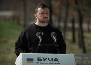 “ბუჩას ქუჩებში, ოკუპანტების მიერ მოკლული ჩვენი ხალხის ცხედრები იყო მტკიცებულება, რომ მსოფლიოში არავინ უნდა გადგეს ამ ბრძოლისგან” – ზელენსკი