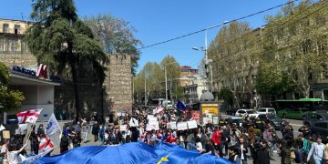 არა რუსულ კანონს! – აქციას სტუდენტები შეუერთდნენ
