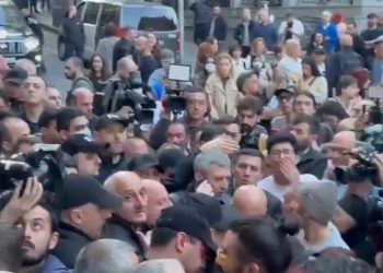 რუსთაველის გამზირი გადაიკეტა