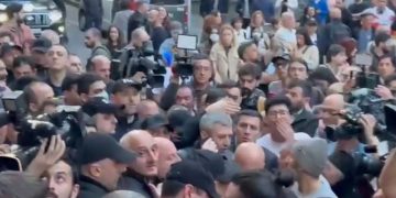 რუსთაველის გამზირი გადაიკეტა