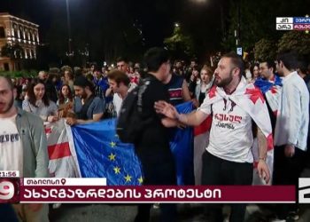 არა რუსულ კანონს – მსვლელობა საგარეო საქმეთა სამინისტროსკენ