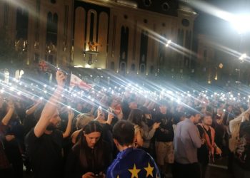 “და ჯენზიმ რუსთაველი ისევ გადავკეტეთ!” – არა რუსულ კანონს!