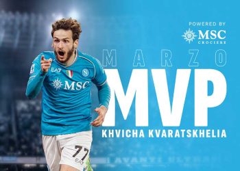 „ნაპოლიმ“ ხვიჩა კვარაცხელია მარტის თვის საუკეთესო მოთამაშედ დაასახელა