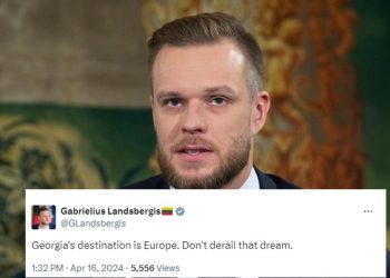 „საქართველოს დანიშნულების ადგილი ევროპაა“ -ლიეტუვის საგარეო საქმეთა მინისტრი