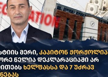 მესტიის მერი მეორე წელია დეკლარაციაში არ უთითებს ხელფასსა და 7 უძრავ ქონებას – TI