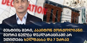 მესტიის მერი მეორე წელია დეკლარაციაში არ უთითებს ხელფასსა და 7 უძრავ ქონებას – TI