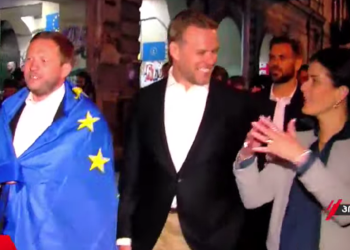 4 ქვეყნის საგარეო საქმეთა მინისტრი რუსთაველის გამზირზე, საპროტესტო აქციაზე