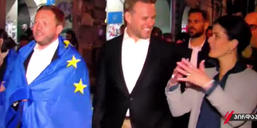 4 ქვეყნის საგარეო საქმეთა მინისტრი რუსთაველის გამზირზე, საპროტესტო აქციაზე