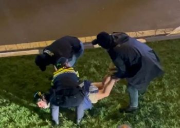 დაკავებები გმირთა მოედანზე და რუსთაველიდან აქციის მსვლელობა ვარაზის ხევისკენ