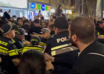 ჭავჭავაძის გამზირზე დაკავებები დაიწყო