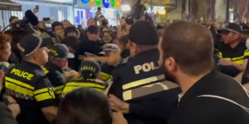 ჭავჭავაძის გამზირზე დაკავებები დაიწყო