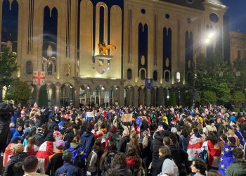 რუსთაველის გამზირი ისევ გადაიკეტა