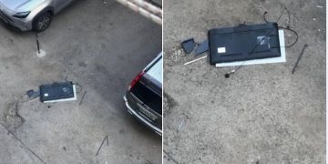 ,,კამოზე, ცხრა სართულიანიდან, გამწარებულმა ქომაგმა ტელევიზორი გადმოაგდო”