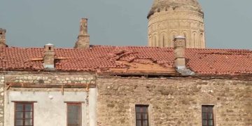 ქარბორბალა კახეთში: განადგურებულია ინფრასტრუქტურა, დაზიანდა ალავერდის მონასტრის გუმბათი – ფოტოები სტიქიის ადგილიდან