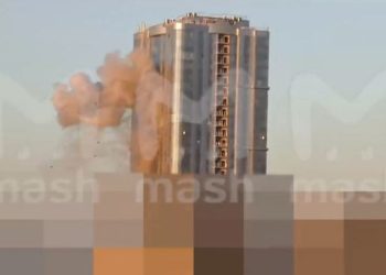 რუსეთში, სარატოვში დრონი საცხოვრებელ კორპუსს შეეჯახა