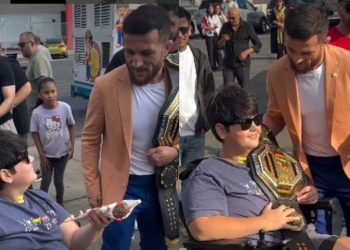 დათი ქოქრაშვილი და მერაბ დვალიშვილი ერთად – რა აჩუქა დათიმ ქართველ UFC-ის მსოფლიო ჩემპიონს (ვიდეო)