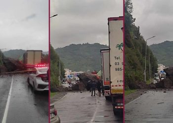 სარფში, საზღვართან კლდის მასა ჩამოიშალა