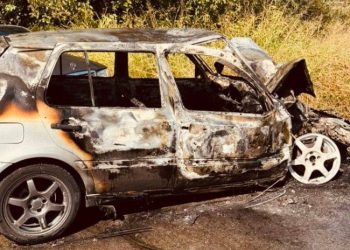 ავარია სიღნაღში – შეჯახების შემდეგ მანქანა დაიწვა