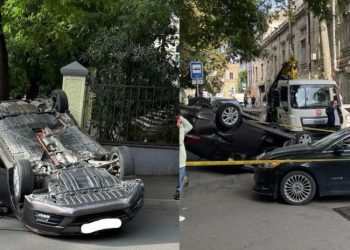 ჩუღურეთში მანქანა ამობრუნდა – დაშავდა 1 ადამიანი