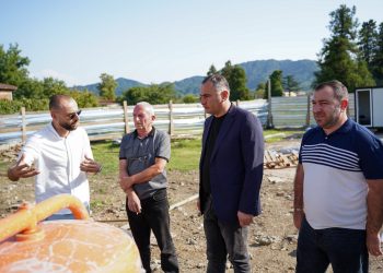 ლანჩხუთში სპორტული კომპლექსის მშენებლობა დაიწყო