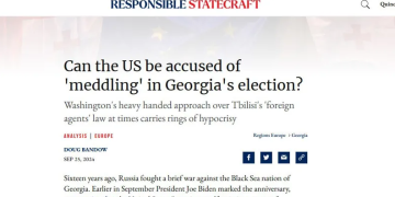 Responsible Statecraft – „შეიძლება თუ არა აშშ-ს დადანაშაულება საქართველოს არჩევნებში „ჩარევაში“?