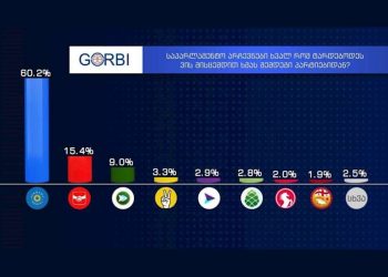 „გორბის“ კვლევის მიხედვით, მხოლოდ 3 პარტია გადალახავს ბარიერს – დეტალები