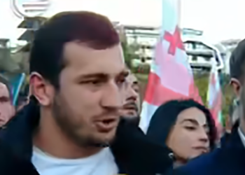 “ეს არის ის, სადაც უნდა ვიყო” – ლაშა ბექაური “ოცნების” აქციიდან