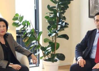 ლევან იოსელიანი სალომე ზურაბიშვილს შეხვდა