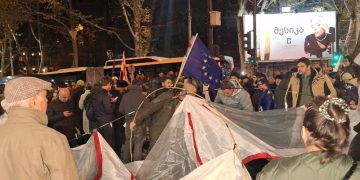 კარვები გაიშლება სამ ლოკაციაზე – აქცია თბილისში