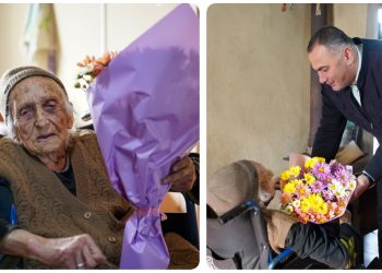 ლანჩხუთში, უხუცეს, 106 წლის ქალბატონს მერმა დაბადების დღე მიულოცა