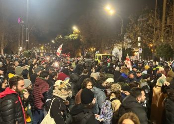 რუსთაველის გამზირი გადაიკეტა