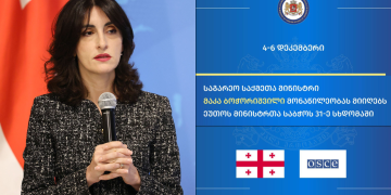 მაკა ბოჭორიშვილი ეუთოს მინისტერიალში მიიღებს მონაწილეობას
