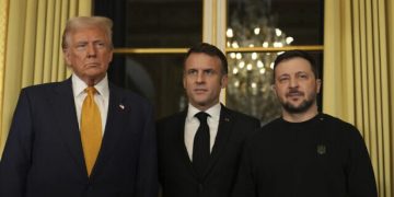 პარიზში მაკრონის, ტრამპისა და ზელენსკის შეხვედრაა